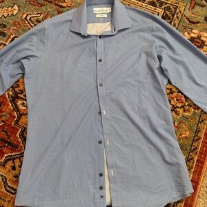 Mizzen+Main Blue Casual Button Down Shirt